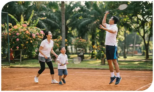 Lapangan Badminton Samarra Residence