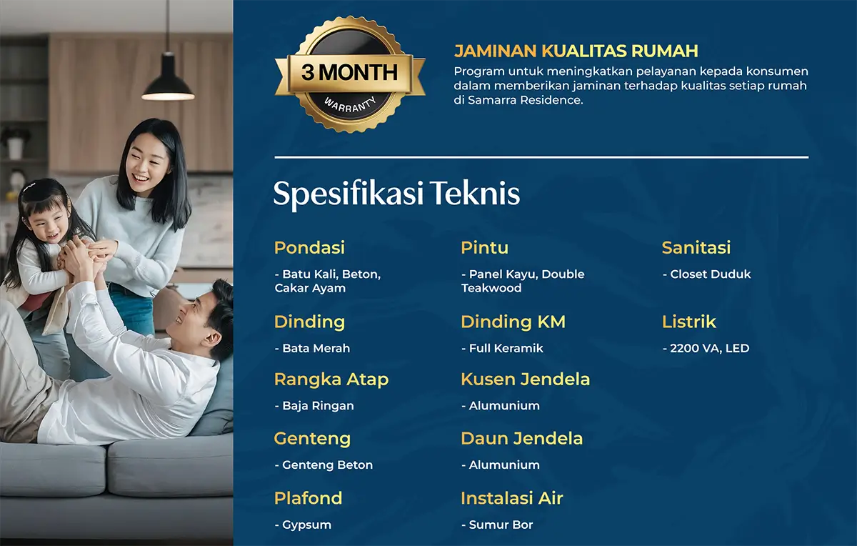 SPesifikasi Samarra Residence